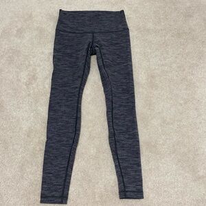 Lululemon 28” Wunder Under Gray Heather Leggings
